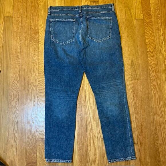 AGOLDE Nico High Rise Jeans Womens 32x27 Subdued Dark Wash Stretch Denim - Picture 2 of 9